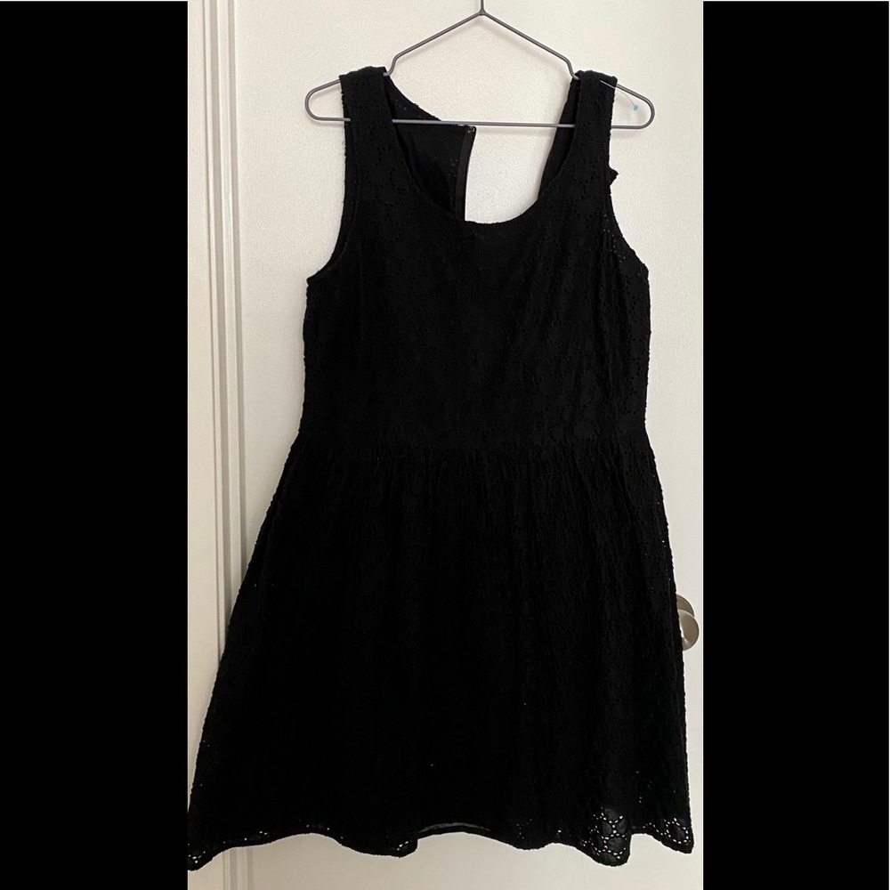 Old Navy Black Eyelet Dress